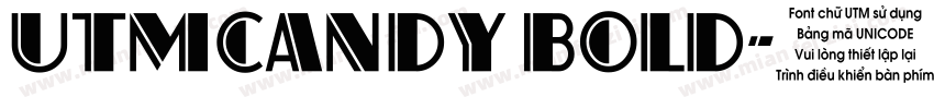 UTMCandy Bold字体转换